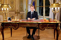 Emmanuel Macron à l'Élysée.  ©LUDOVIC MARIN