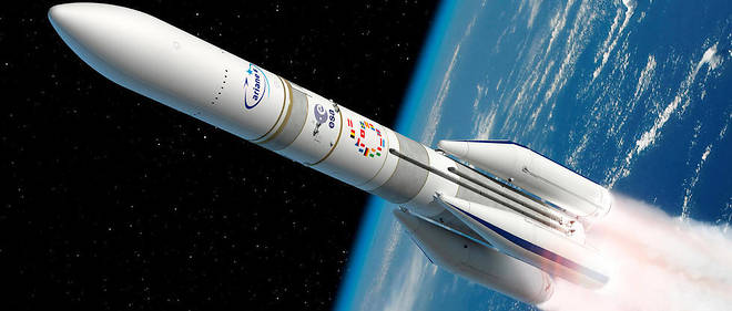 Vue d'artiste d'Ariane 6, qui doit effectuer son premier vol en 2020.