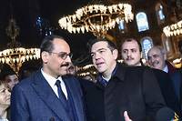 Turquie : Tsipras en visite &agrave; la basilique Sainte-Sophie &agrave; Istanbul