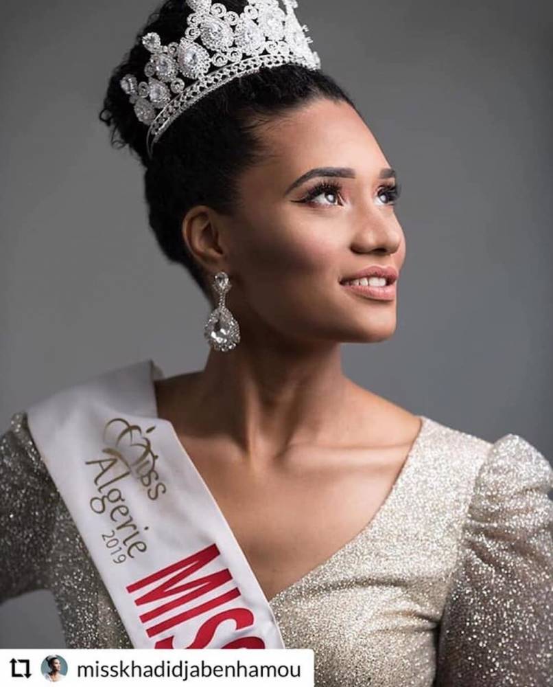 Khadija Benhamou sacrée Miss Algérie 2019 le 4 janvier.  ©  DR