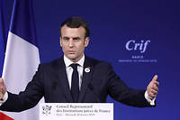Antis&eacute;mitisme&nbsp;: devant le Crif, Macron promet des &laquo;&nbsp;actes&nbsp;&raquo;