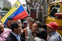 Venezuela: Guaido part &agrave; la fronti&egrave;re colombienne pour faire entrer l'aide humanitaire
