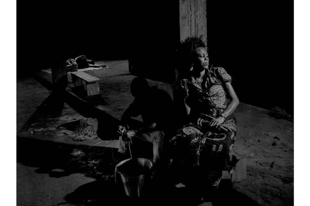 République du Congo, 2013,Squatters dans un immeuble abandonné à Pointe Noire