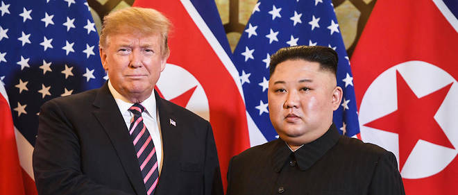 A Singapour en juin 2018, lors de leur premier sommet, Donald Trump et Kim Jong-un n'avaient signe qu'une vague declaration d'intention sur la denuclearisatio de la Coree du Nord.
