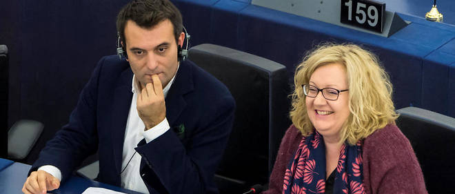 En octobre 2017, Florian Philippot et Sophie Montel siegaient ensemble au Parlement europeen dans un groupe qui comptait aussi plusieurs autres ex-FN. 
