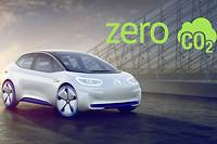  Le concept ID. préfigure la berline compacte électrique que Volkswagen lancera en 2020. 