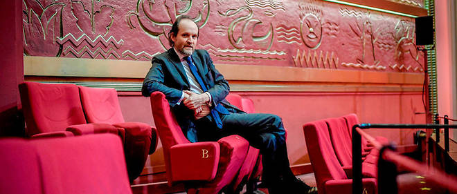 Jean-Marc Dumontet au Theatre libre-Le Comedia, l'une des six salles qu'il possede a Paris, en fevrier 2018.