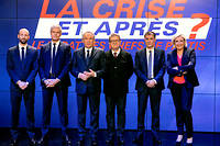  Les chefs de parti étaient invités à débattre sur la sortie de crise. 