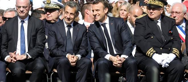 Macron et Sarkozy cote a cote pour un hommage aux resistants des Alpes