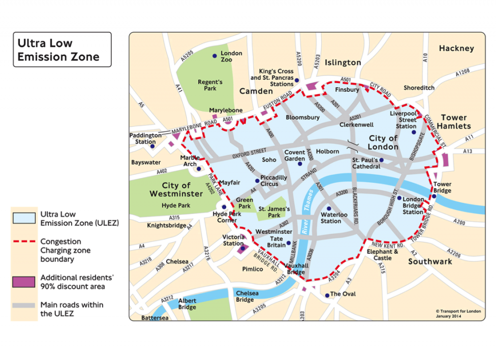 Pollution : Londres crée une « zone à ultra-basse émission » payante  Automobile