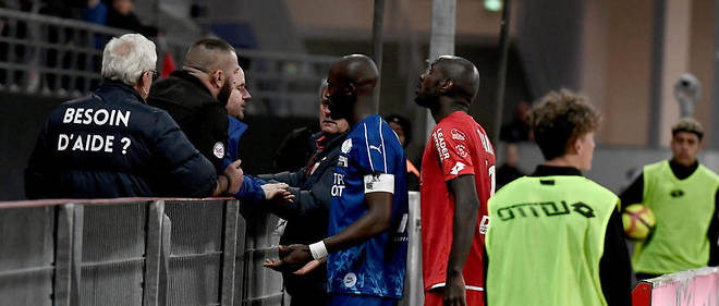 Prince Gouano a ete victime de cris racistes lors du match contre Dijon.