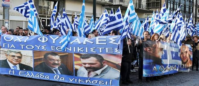 Quatre ans de proces pour Aube doree, le parti d'extreme-droite grec