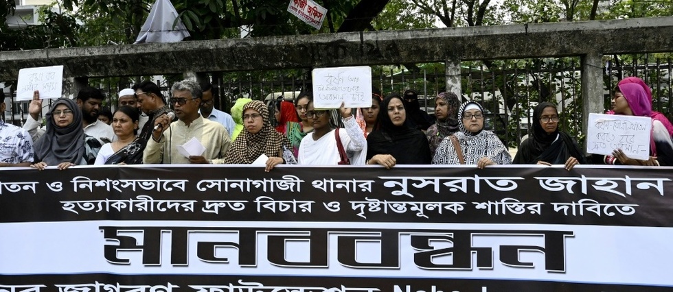 Bangladesh: manifestations apres le meurtre d'une jeune femme victime de harcelement
