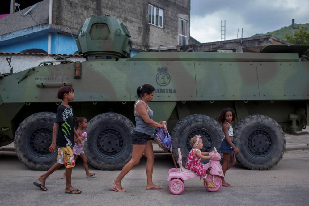 <p>Les forces armées ont été déployées pour lutter contre la criminalité. </p> ©  MAURO PIMENTEL / AFP