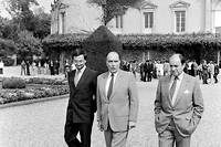 François Mitterrand à Rambouillet en 1991.