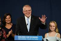 Australie: le conservateur Scott Morrison savoure sa victoire &quot;miracle&quot;