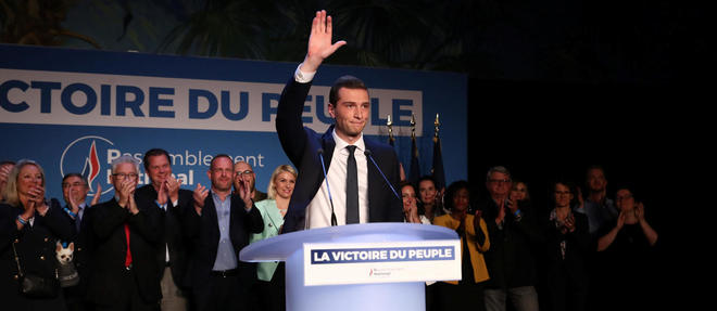 Selon les instituts de sondage, a 22 heures, le Rassemblement national devance la Republique en marche. (C)Arnaud Journois