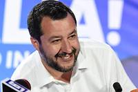 <p><< Merci >>, a reagi le vice-Premier ministre italien et ministre de l&#039;Interieur Matteo Salvini, dont le parti triomphe aux elections europeennes.</p>