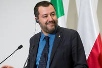 <p>Matteo Salvini, chef du Mouvement 5 étoiles, sort gagnant des élections européennes en Italie.</p>