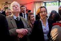 Alexander Gauland, dirigeant de l'AfD, et Beatrix von Storch, vice-presidente, lors de la soiree du parti. 