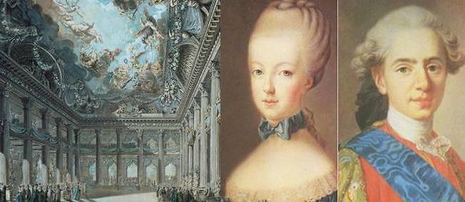 L'ambassadeur de Vienne, qui represente les parents de la mariee, a fait batir une salle provisoire dans l'enceinte du Petit Luxembourg a l'occasion du mariage de Marie-Antoinette et Louis XVI.