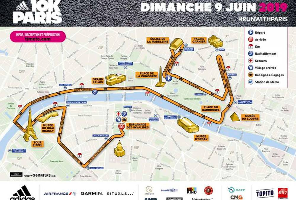 course adidas 10km paris