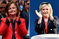  Nathalie Loiseau et Marine Le Pen. L'une a ete "debranchee", l'autre "boudee". 