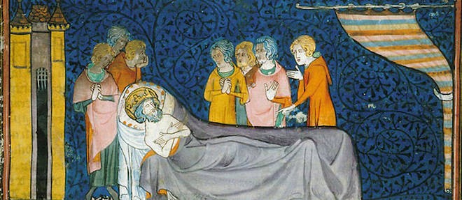 Louis IX est mort a Tunis le 25 aout 1270. Il a ete inhume dans la basilique de Saint-Denis le 22 mai 1271. Mais son crane a ete transfere en 1306 a la Sainte-Chapelle.