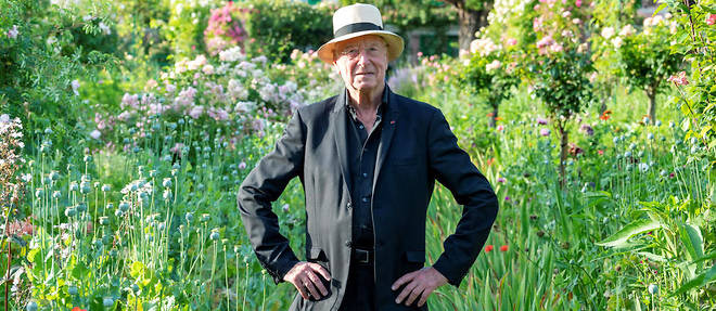 William Christie, fondateur des Arts florissants, dans les jardins de Claude Monet a Giverny, le 27 juin 2019.