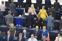Les Brexiters, provocateurs, d&eacute;barquent au Parlement europ&eacute;en
