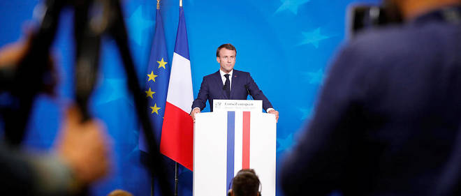 Emmanuel Macron le 2 juillet a Bruxelles.
