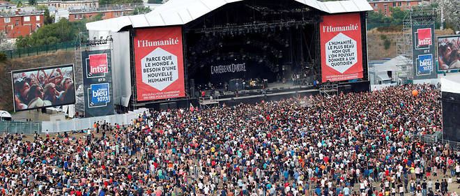 La Fete de l'Humanite a accueilli 800 000 spectateurs sur trois jours en 2018, se placant en haut du podium des plus grands festivals de musique francais.