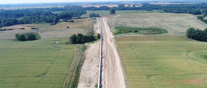 En Allemagne, travaux de construction de l'Eugal  (European Gas Link Pipeline).