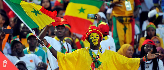 Des supporters senegalais lors de la Coupe d'Afrique des nations 2019.