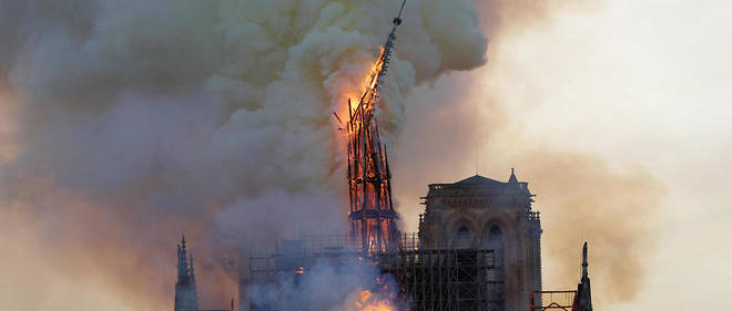 Un incendie a ravage Notre-Dame de Paris le 15 avril 2019.