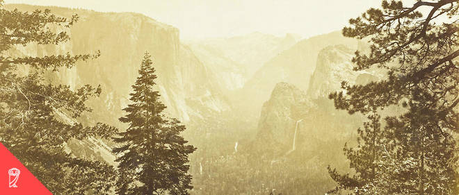 View of Yosemite Valley, California US, possibly Carleton Emmons Watkins, 1860 - 1880