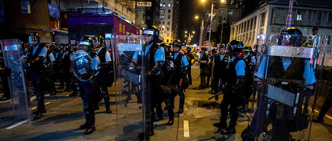 A Hong Kong, la police a interdit aux manifestants de defiler dans la rue, dimanche (Photo d'illustration).