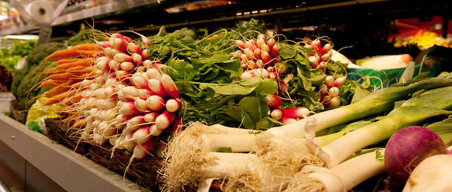 Fruits et legumes dans un supermarche (photo d'illustration). 
