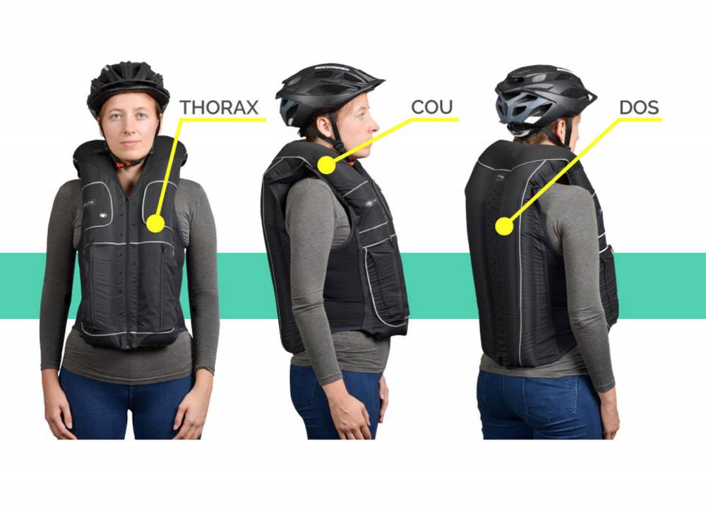 Airbag pour cycliste : B'Safe