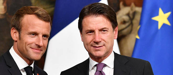 Entre l'Italie et la France existe "une amitie indestructible", a estime Emmanuel Macron. 
