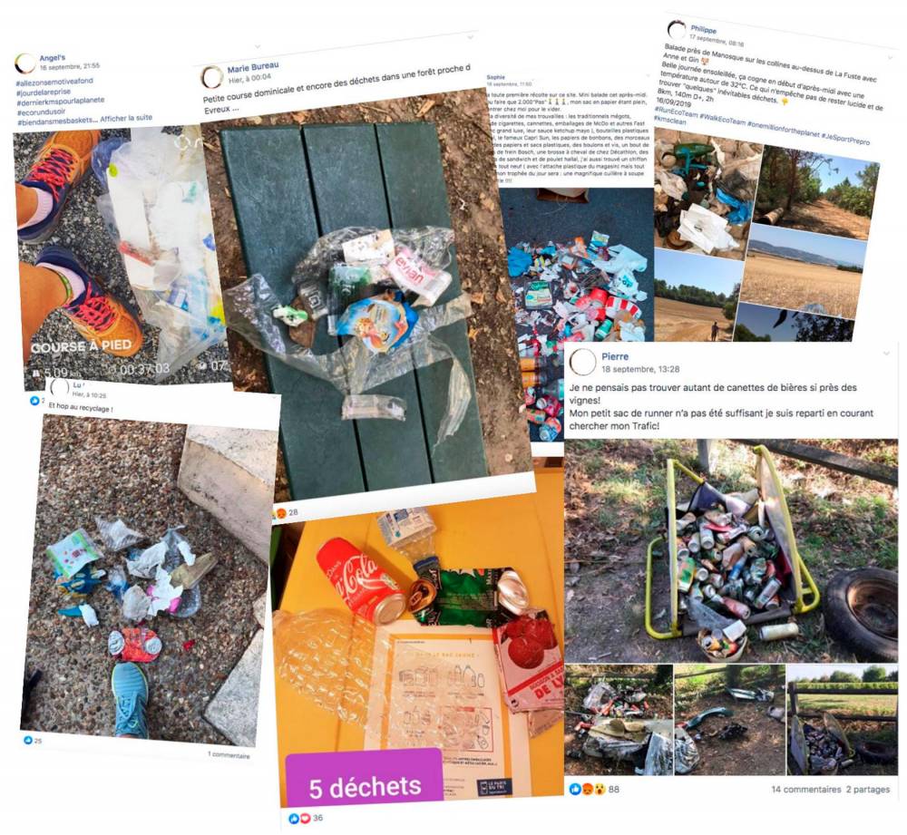 <p>Sur le groupe Facebook Run Eco Team, des dizaines de photos sont postées chaque jour par des membres montrant les déchets ramassés pendant leur footing.</p><section class=