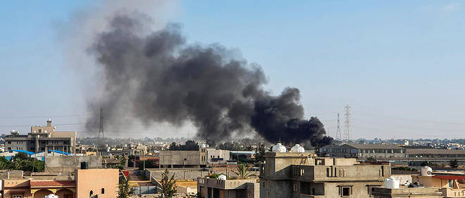 Un bombardement sur Tripoli le 29 juin 2019.