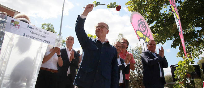 Bernard Cazeneuve lors de la Fete de la rose du Parti socialiste organisee par la federation de l'Herault en septembre 2019. Des airs de Francois Mitterrand... 