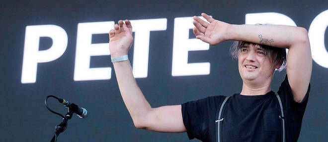 Pete Doherty lors d'un festival en Angleterre en aout 2017.