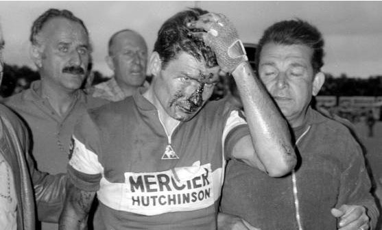 Raymond Poulidor, Jacques Anquetil, Bernard Thévenet, Bernard Hinault, Eddy Merckx, cyclisme, Tour de France ©  DR