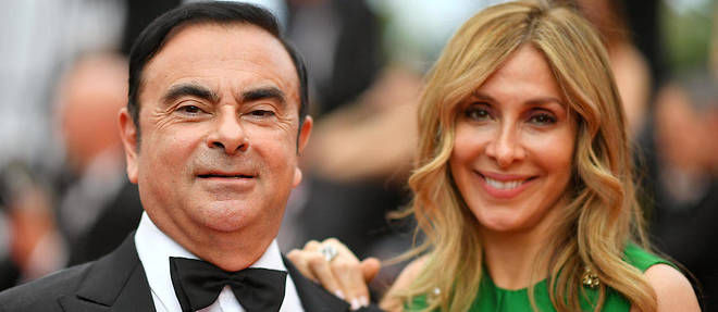 Carole et Carlos Ghosn a Cannes en 2017.