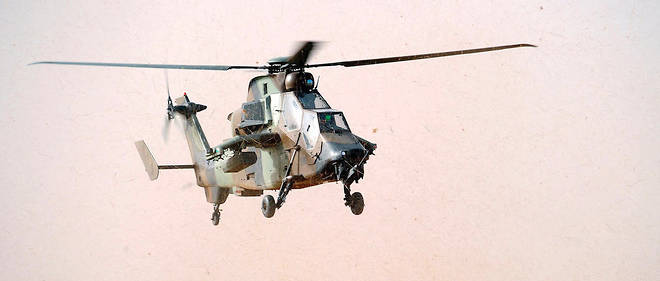 Un helicoptere Tigre de l'aviation legere de l'armee de terre, en 2013 en Afghanistan.