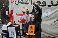 Liban: &quot;haircut&quot;, r&eacute;clament des manifestants qui veulent ponctionner les riches