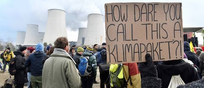 Des militants pour le climat ont occupe des mines de charbon allemandes