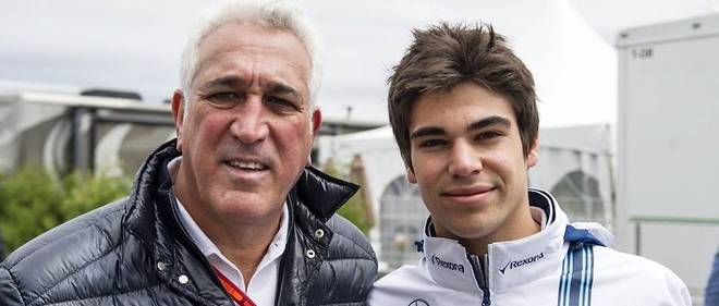 Lawrence Stroll et son fils Lance, pour lequel il a rachete l'ecurie Force India de F1.
